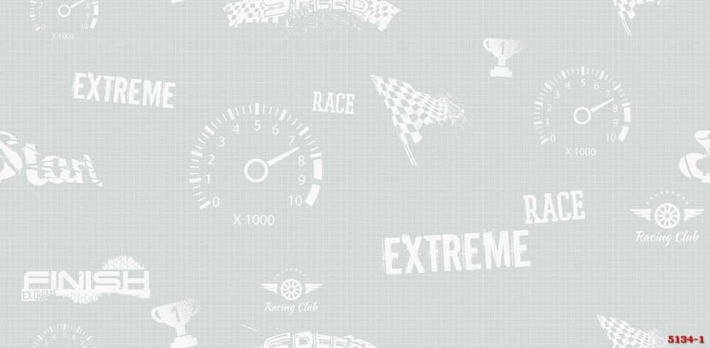 Giấy dán tường đua xe công thức  5134-1